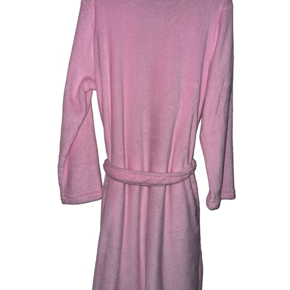 NWT Laura, Ashley, pink robe size medium very soft and fluffy - Picture 8 of 11
